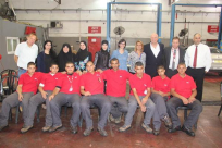 بالصور: افتتاح مشروع التوجه الميكانيكي بين شركة افيس ومدرسة اورط اللد 